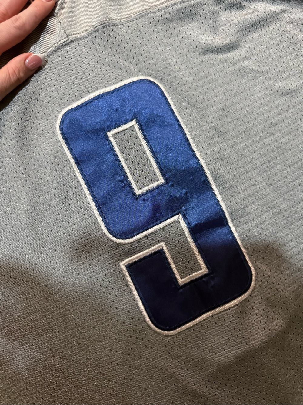 Nike Dallas Cowboys Tony Romo #9 Silver On Field NFL Jersey 52 - Picture 5 of 5